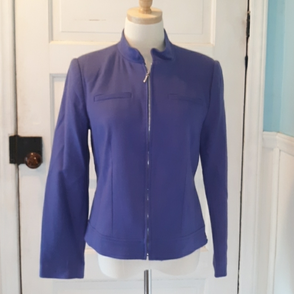 J.G.Hook 100% wool purple blazer jacket 6